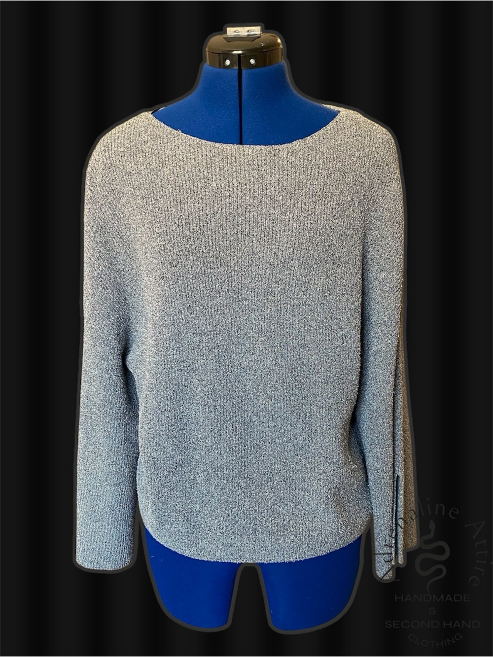 Prologue Light Heather Gray Scoopneck Crew Sweater